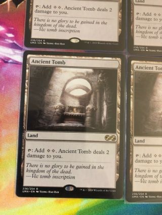 Ancient Tomb x4 Ultimate Masters NM MTG 2