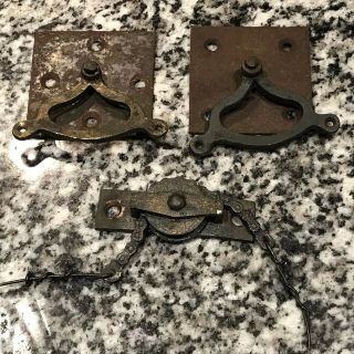 Antique Bulters Bell,  Servants Bell,  Doorbell Cranks And Pulleys - All 4