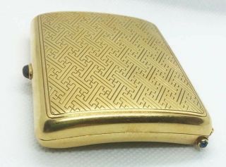 Vintage / Antique 18K Gold Cartier Cigarette Case circa 1930 small 2 1/2 