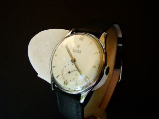 VINTAGE ROLEX SS VINTAGE PRECISION 3540 MENS DRESS WATCH 1940s 6