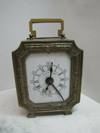 An Early Brass French Or German Alarm Clock