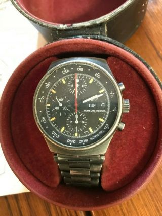 Vintage 1970s Orfina Porsche Design 7176S Chronograph Watch Box Paper 5