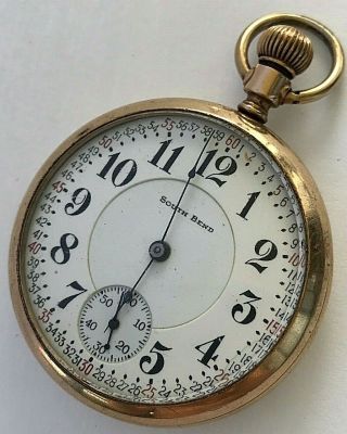 18s - Antique 1910 South Bend Hand Winding Pocket Watch,  Cal.  207,  15 Jewels