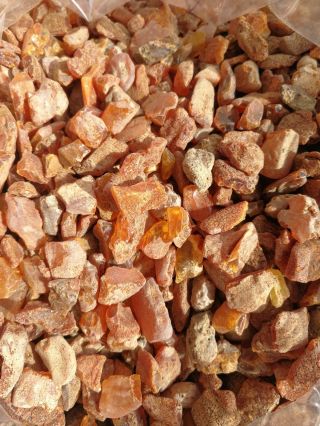 Ancient Baltic natural amber raw stones 1 kilogram.  AMBER 7