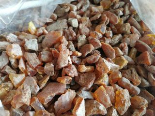 Ancient Baltic natural amber raw stones 1 kilogram.  AMBER 8