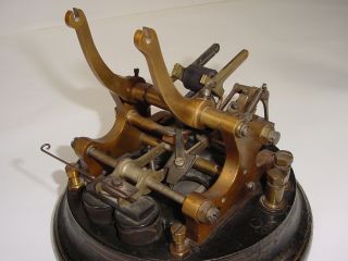 Antique 1873 Edison 3 - A Western Union Gold & Stock Telegraph Ticker Tape Machine 12