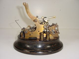Antique 1873 Edison 3 - A Western Union Gold & Stock Telegraph Ticker Tape Machine 5