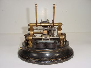 Antique 1873 Edison 3 - A Western Union Gold & Stock Telegraph Ticker Tape Machine 6