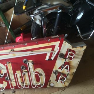 Great Antique Ingratta’s Club & Bar Neon Sign Only 5 Day 7