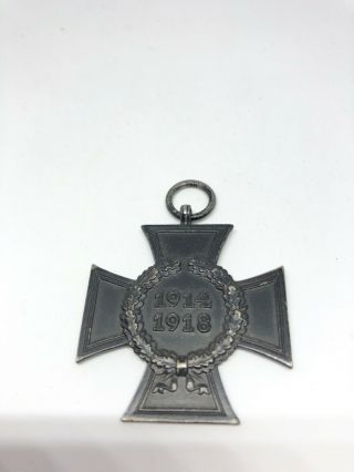 Ww1 Wwi German Hindenburg Cross,  Medal,  1914 1918,  Honor,  Decoration,  Front
