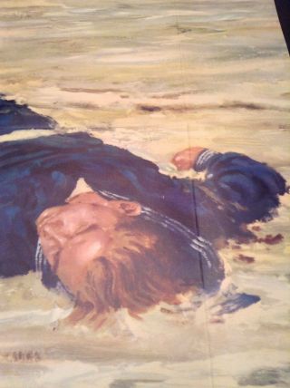 WWII POSTER 1943 DEAD SAILOR 