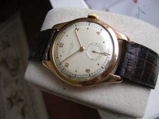 Vintage Patek Philippe 18k Pink Gold Case Circa 1950 Wristwatch