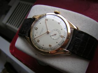 Vintage Patek Philippe 18k Pink Gold Case Circa 1950 Wristwatch 4