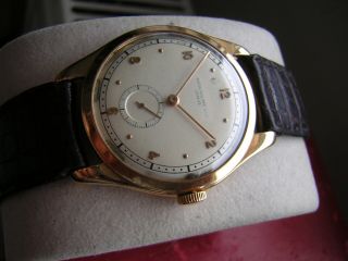 Vintage Patek Philippe 18k Pink Gold Case Circa 1950 Wristwatch 6