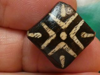 Ancient Pumtek Pyu Bead  Diamond Tab 