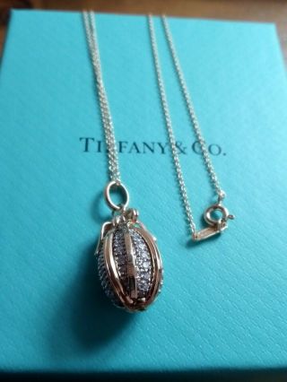 Tiffany & Co.  Jean Schlumberger Diamond Egg Charm 1.  06 CTW 3