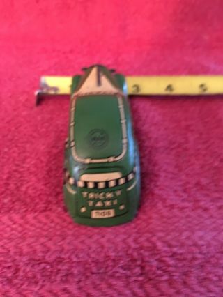 Vintage 1940 ' s Louis Marx & Co Inc Green Tricky Taxi Wind Up Toy Car 5