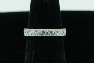 Art Deco (ca.  1938) Platinum 16 Diamond Eternity Band (size 4)