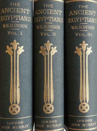 1878 Egypt Manners And Customs Of The Ancient Egyptians Plates Worship Gods Book