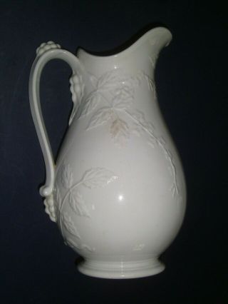 Antique E & C Challinor Ironstone China Wash Pitcher Laurel England 12 1850 - 1862