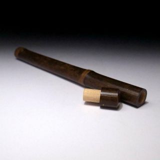 Un9: Vintage Japanese Lacquered Wooden Incense Stick Case,  Ko - Zutsu