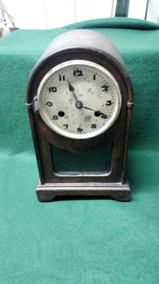 Antique Schlenker Kienzle Striking Mantel Clock For Restoration -