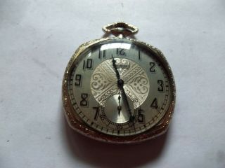 Antique Elgin 12 Size Open Face Pocket Watch