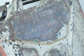 GERMAN WWII WEHRMACHT JERRY CAN / GAS CAN 1943 WAR RELIC KRAFTSTOFF 3