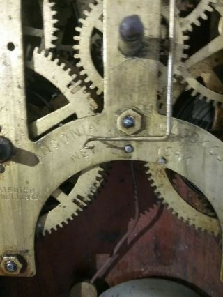 antique ansonia pendulum Clock U.  S.  A 2