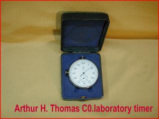 Vintage Arthur H.  Thomas Laboratory Timer In Fitted Case - - - One