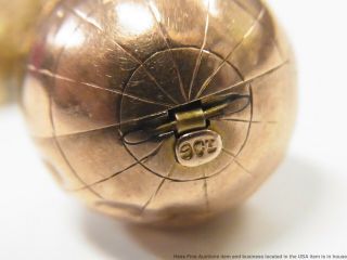Antique 9k Gold Long Charm Bracelet w Victorian Heart Locket Jade Masonic 67gr 4