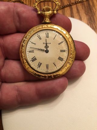 VINTAGE BULOVA MECHANICAL WIND UP POCKET WATCH 5