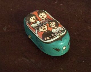 Chein Roller Coaster Tin Car Teal Green Vintage Rollercoaster Toy