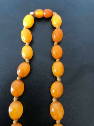 Vintage Amber and Cherry Amber graduated bead necklaces 4