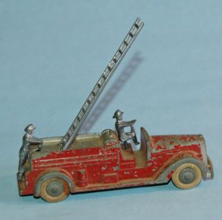 Vintage 1937 Dowst Tootsietoy Die Cast Fire Truck Insurance Patrol