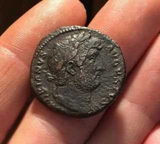 Ancient Roman Coin Ae As Hadrian 124/8ad Salus Ric678 Var.  (no Drapery) 11.  7g