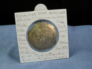 Ancient Byzantine Coin 1082 - 87 Alexius I Histamenon Gold Constantinople Vf