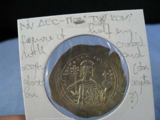 ANCIENT BYZANTINE COIN 1082 - 87 ALEXIUS I HISTAMENON GOLD CONSTANTINOPLE VF 4