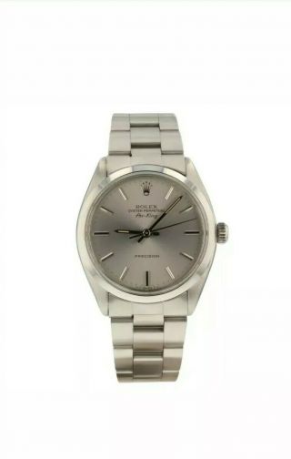 Rolex Air King Precision Steel Automatic Silver Oyster Watch 5500 Circa 1982