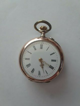 Antique Silver Pocket Or Pendant Ladies Watch