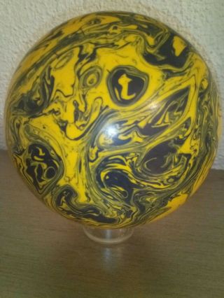 Antique Vintage 100 Old German Bakelite Catalin Ball Yellow Blake Veined Rar 7