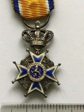 Miniature Dutch Order Of Orange - Nassau Cross Badge,  Ordre Medal Orden