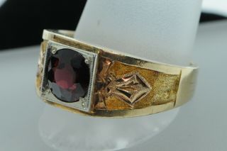 Art Deco (ca.  1915) 10k Yellow And White Gold Man 