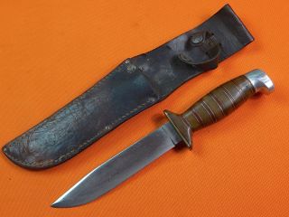 Us Ww2 Wwii Custom Hand Made Theater Fighting Knife W/ Sheath 155