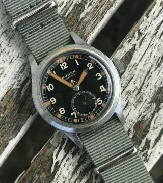 BUREN Grand Prix DIRTY DOZEN - WWW Military Issued WW2 MoD Wrist Watch. 2