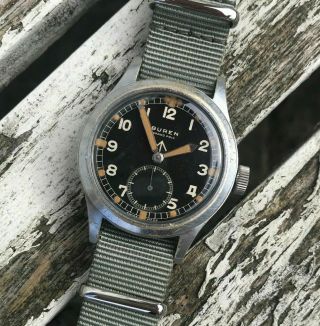 BUREN Grand Prix DIRTY DOZEN - WWW Military Issued WW2 MoD Wrist Watch. 6