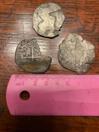 Ancient Pirate Shipwreck Coin - - Silver - - - Spanish ???? Reales Cob