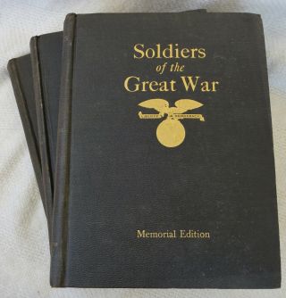 3 Book Set Soldiers Of The Great War Memorial Edition Names Of Us Lost In Ww1