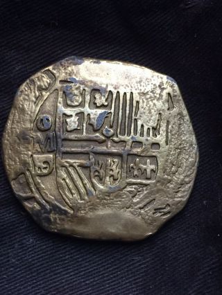 1577 Spanish Coin Gold Antique Treasure Pirate Greek Egyptian