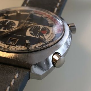 Vintage Zodiac Automatic Chronograph: Caliber 90/Heuer Caliber 12 - All 5